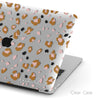 Personalized Abstract Leopard, Macbook Clear Hard Case, Custom Name Case