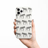 Personalized Black and Beige Zebra Savanna Pattern iPhone Case
