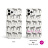 Personalized Black and Beige Zebra Savanna Pattern iPhone Case