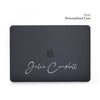 Personalized Black Matte Macbook Hard Case, pink red Gray blue clear