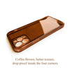 Personalized Clear Coffee Phone Case, Modern Aesthetic