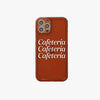 Personalized Clear Coffee Phone Case, Modern Aesthetic
