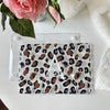 Personalized Clear Macbook Case Hard Cover, Leopard print Custom name
