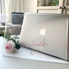 Personalized Clear Macbook Hard Case, Heart shape Letters
