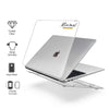 Personalized Clear Macbook Hard Case, Heart shape Letters