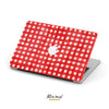 Personalized Cover Christmas Striped Watercolor, Macbook Case Hard Cover