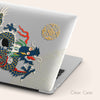 Personalized Dragon Macbook Clear Case, Traditional Chinese Style Painting