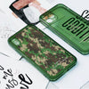Personalized Emerald Camo Phone Clear Case, Modern Aesthetic