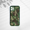 Personalized Emerald Camo Phone Clear Case, Modern Aesthetic