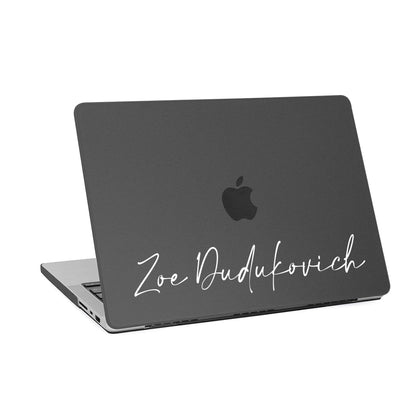 Personalized Graphite Anti-fingerprint Matte Macbook Hard Case, Black clear - MinimalGadget