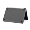 Personalized Graphite Anti-fingerprint Matte Macbook Hard Case, Black clear