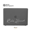 Personalized Graphite Anti-fingerprint Matte Macbook Hard Case, Black clear