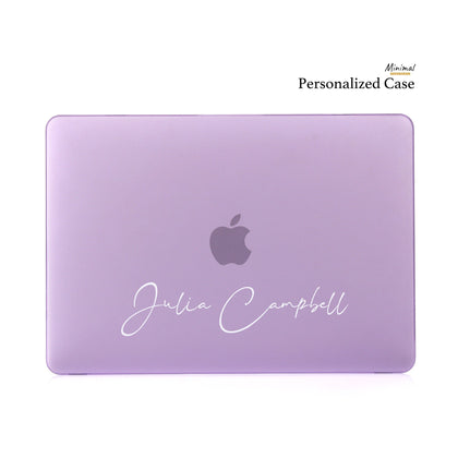 Personalized Macbook Matte Case Purple Hard Case - MinimalGadget