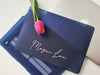 Personalized Macbook Navy blue Matte Case, Custom name Hard Case