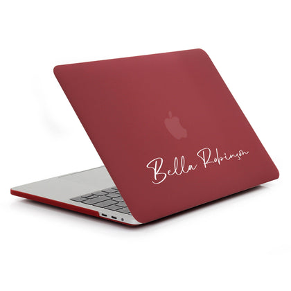 Personalized Macbook RED Matte Case, Custom name Hard Case - MinimalGadget