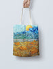 Personalized Name Van Gogh Canvas Tote Bag, Wild Roses, Modern Shopping Bag