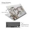 Personalized Oriental Ink Watercolor Pine Tree Mountain Landscape Macbook Matte CASE