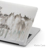 Personalized Oriental Ink Watercolor Pine Tree Mountain Landscape Macbook Matte CASE