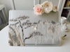 Personalized Oriental Ink Watercolor Pine Tree Mountain Landscape Macbook Matte CASE