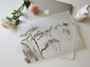 Personalized Oriental Ink Watercolor Pine Tree Mountain Landscape Macbook Matte CASE