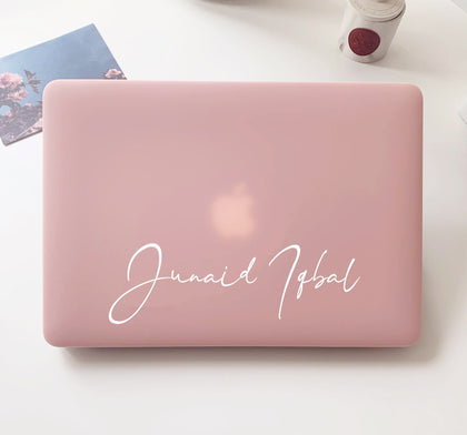 Personalized Pink Matte Macbook Hard Case, red Gray blue black clear - MinimalGadget