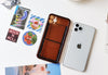 Personalized Retro Film Frame Clear Coffee Phone Case