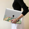 Personalized Watercolor Cactus, Custom Name Macbook Clear Hard Case