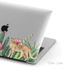 Personalized Watercolor Cactus, Custom Name Macbook Clear Hard Case