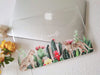 Personalized Watercolor Cactus, Custom Name Macbook Clear Hard Case