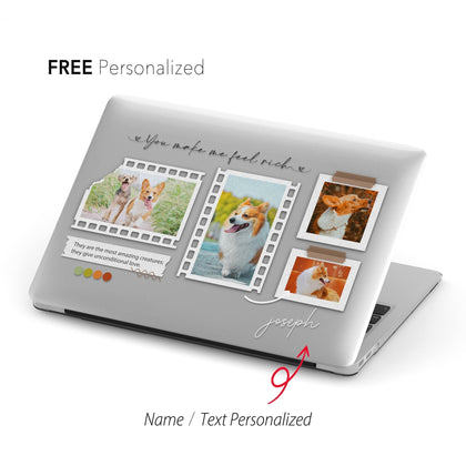 Personalized Your Photo Collage, Macbook Clear Case Memorial Gifts for couple baby pets - MinimalGadget