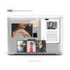 Personalized Your Photo Collage, Macbook Clear Case Memorial Gifts for couple baby pets