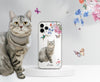 Pet Custom iPhone Clear Case, Hand drawn with Floral Watercolor