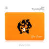 Pokemon Charmander, Orange Matte Macbook Hard Case, Custom name Anime