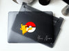 Pokemon Pikachu, Black Red Matte Macbook Hard Case, Custom name Anime