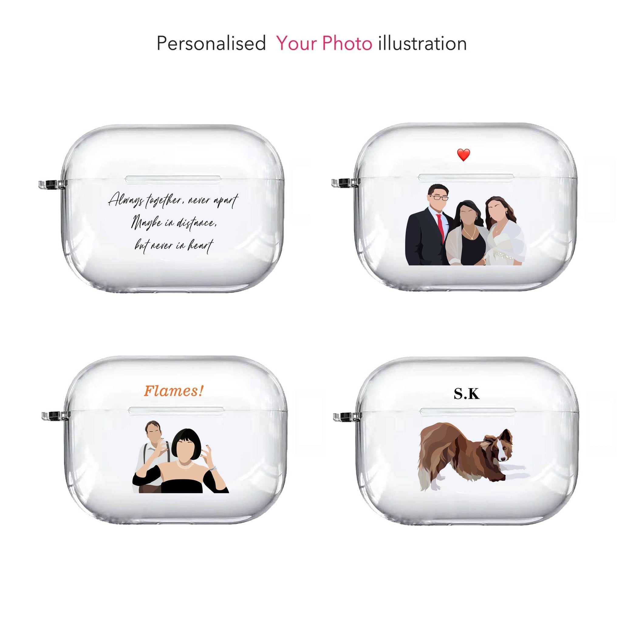 AirPod Case With a Photo of Your Dog Custom Case for Apple 