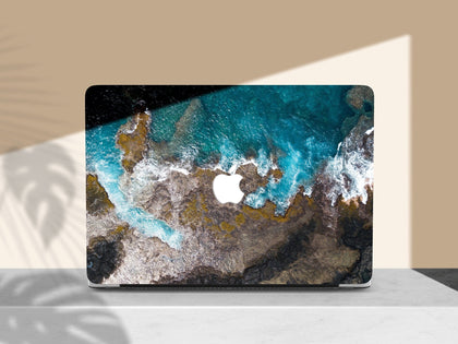 Reef Wave Macbook Hard Cover, Personalized Landscape Nature Art case - MinimalGadget