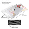 Retro Butterfly Flower Macbook Matte Clear Case