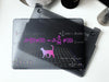 Schroedinger’s Cat Macbook Black Matte Case, Cyberpunk Quantum Mechanic