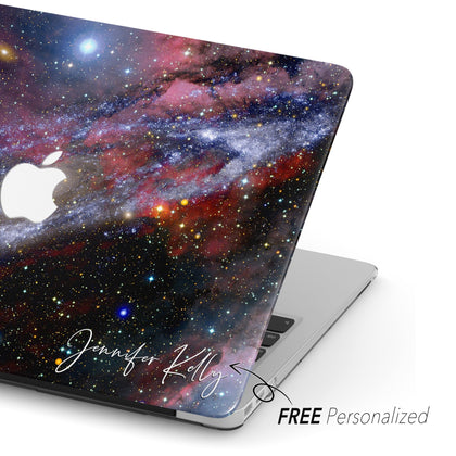 Starry Space Macbook Hard Cover, Personalized Galaxy Art case - MinimalGadget