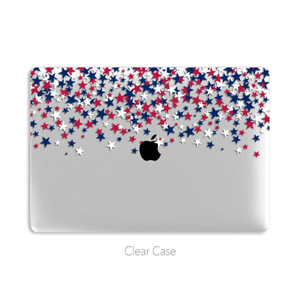 Stars of America, Personalized Clear Macbook Case, Custom name Hard Case - MinimalGadget