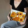 Sunflowers Van Gogh Painting, Macbook Case Hard Cover, Custom Name Case