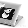 Surreal collage Macbook Black Clear Case, Vaporwave Sculpture