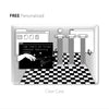 Surreal collage Macbook Black, Clear Case, Vaporwave user interface