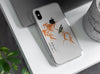 Traditional ink Painting, Personalized Clear Phone Case, Bamboo and birds