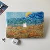 Van Gogh Macbook Hard Cover, Evening Landscape, Custom Name CASE