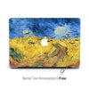 Van Gogh Painting, Macbook Case Personalized Hard Cover, Wheat Field Crows