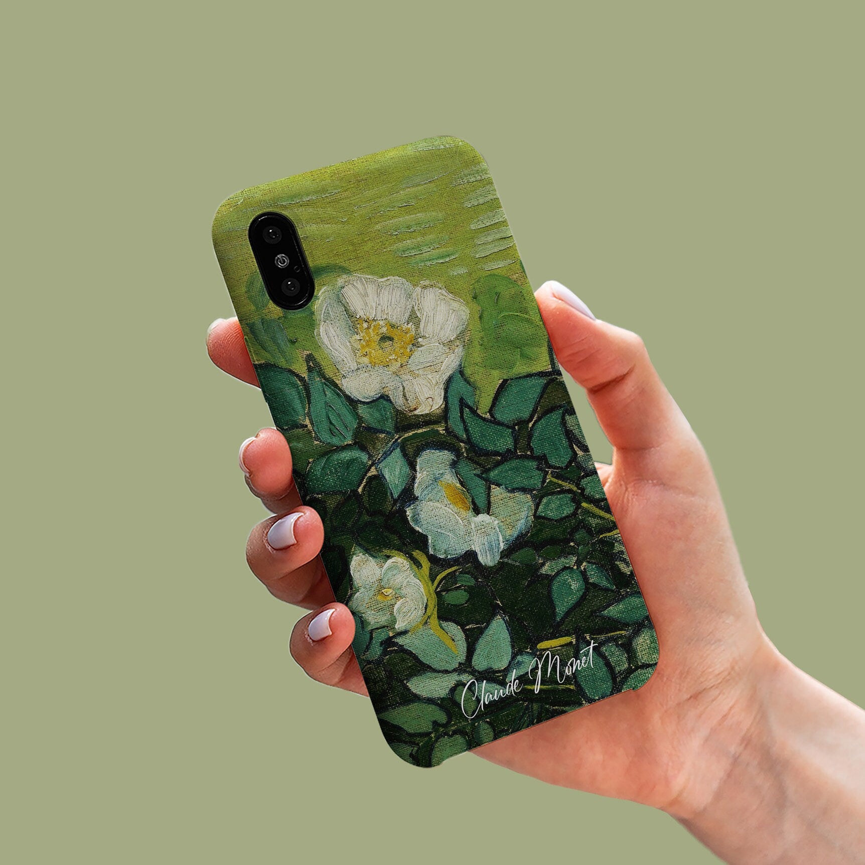 Van Gogh Painting Phone Case, Wild Rose - MinimalGadget