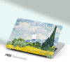 Van Gogh Painting Series, Wheatfield, Macbook Case Hard Cover