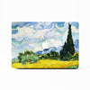 Van Gogh Painting Series, Wheatfield, Macbook Case Hard Cover