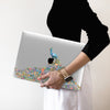 watercolor Peacock Macbook Clear Case, Matte Case